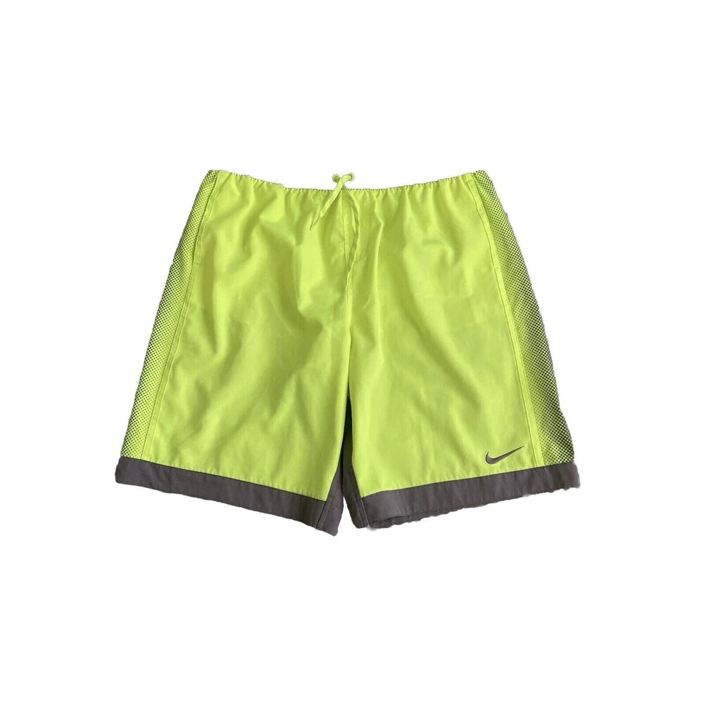 Nike Mens Volley Swim Shorts XXL Mesh Lined Board NESS8421 Neon Yellow Volt Gray